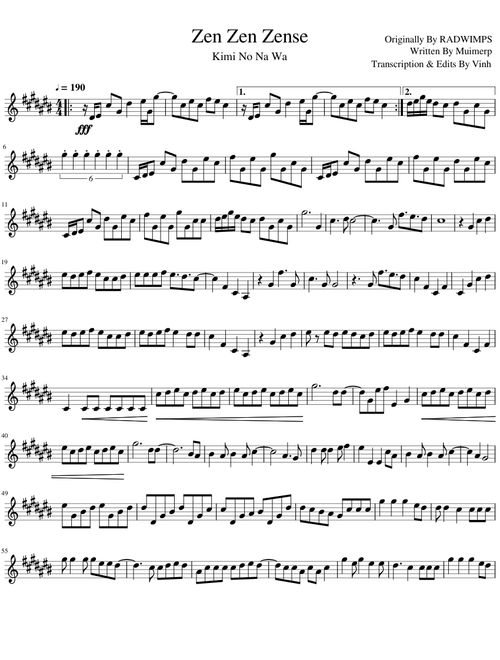 Zen Zen Zense -Trumpet-