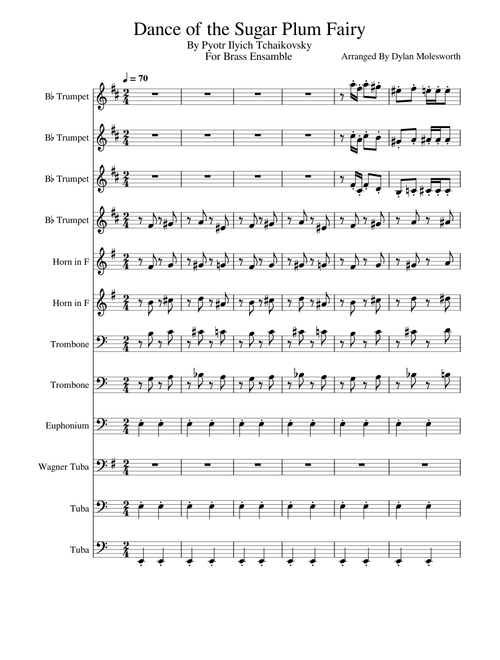 Dance of the Sugar Plum Fairy - Brass Ensamble