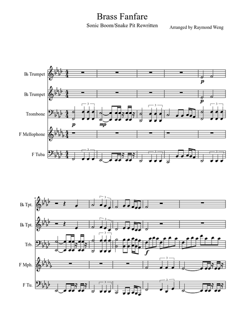 Brass Fanfare- Sonic Boom/Snake Pit