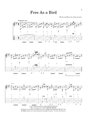 Free as a bird Sheet Music for Piano (Solo) easy | MuseScore.com