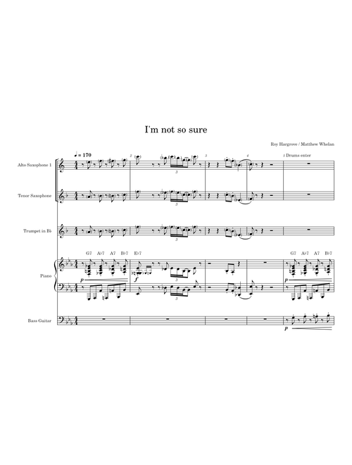 I'm not so sure – Roy Hargrove