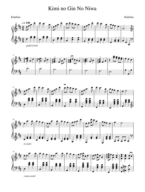 Kimi no Gin No Niwa