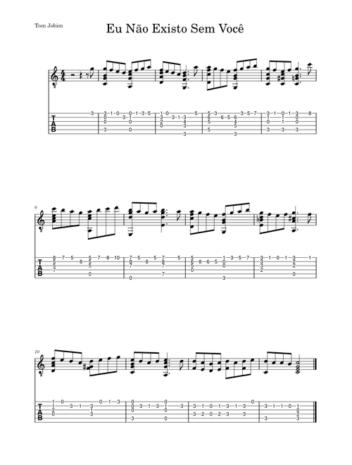 Eu nao existo sem voce – Antônio Carlos Jobim