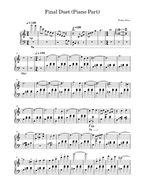 Final Duet – Pedro Silva Final Duet (Piano Part)