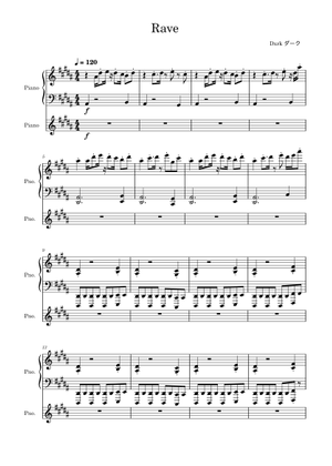 RAVE – Dxrk ダーク Sheet Music for Piano (Solo) | MuseScore.com