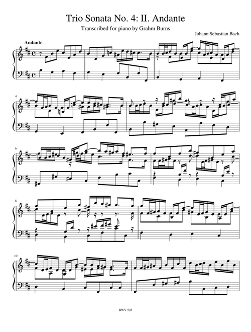 Trio Sonata No. 4 II. Andante
