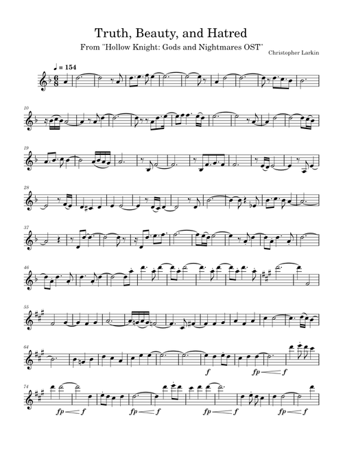 Truth, Beauty and Hatred – Christopher Larkin for Clarinet