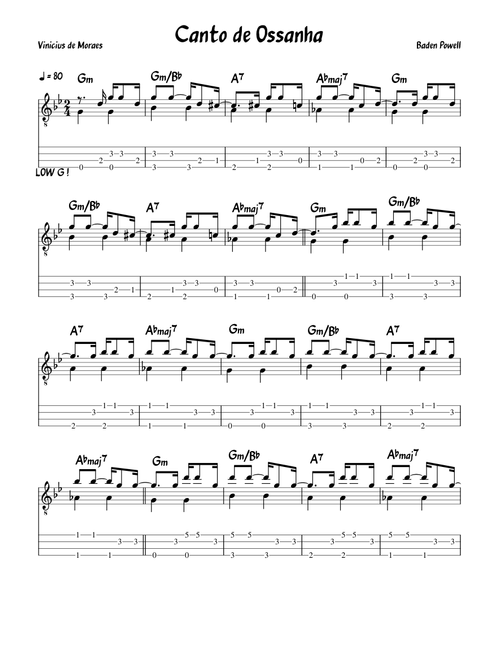 Canto de Ossanha (Ukulele)