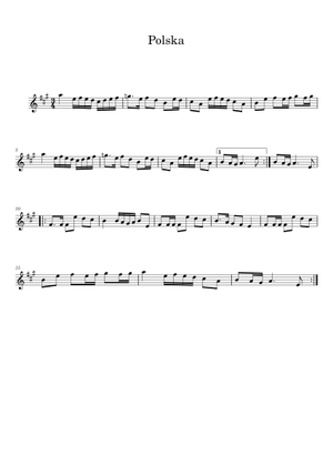 Polska Sheet Music with Chords for Piano (Solo) easy | MuseScore.com