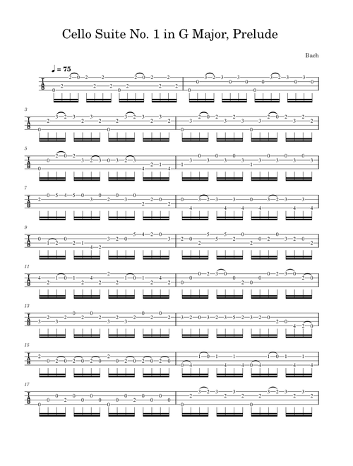 Cello Suite No.1 in G major, BWV 1007 – Johann Sebastian Bach