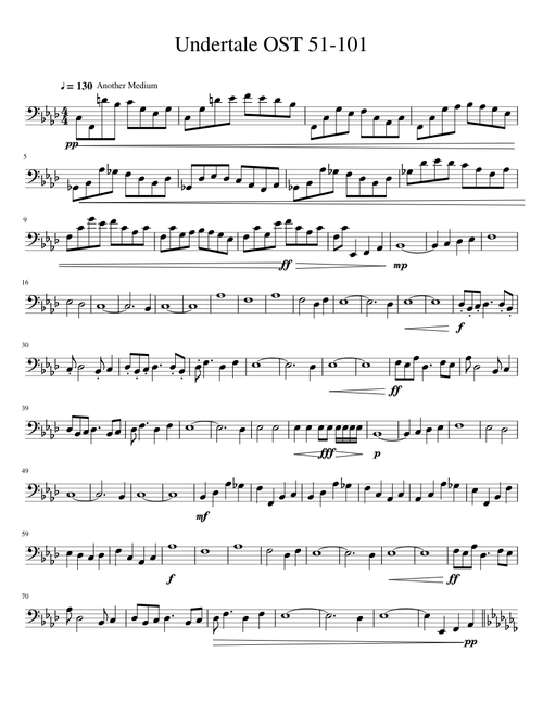 ENTIRE UNDERTALE FULL OST SECOND HALF CELLO SOLO (COLLAB WITH FGFGFG)