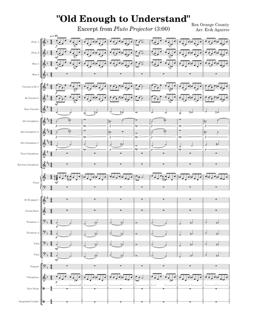 Pluto projector – Rex Orange County Rex Orange County Pluto Projector Excerpt -  Arranged for Concert Band
