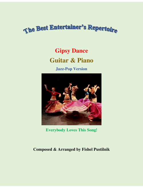 "Gipsy Dance"-Piano Background for Guitar and Piano (with Improvisation)-Video - Fishel Pustilnik (Guitar and Piano)