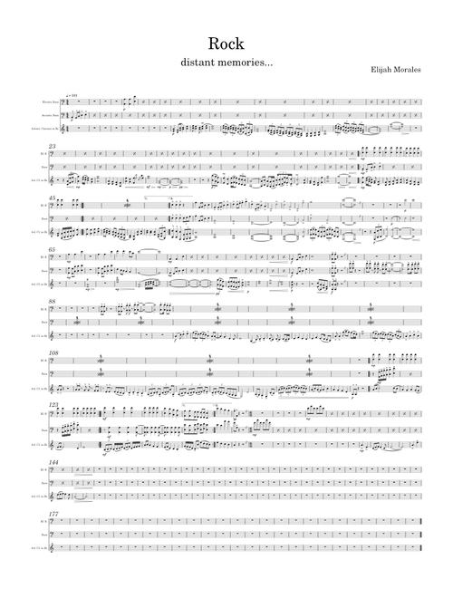 Rock – elijahmrls122 sheet music arranged by HARI88 