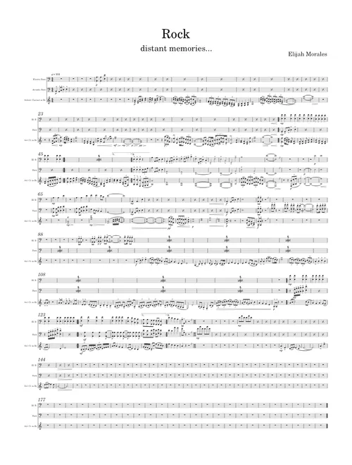 Rock – elijahmrls122 sheet music arranged by HARI88