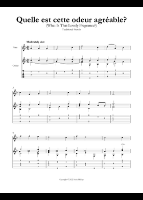 What Is This Lovely Fragrance Piano 4-hand duet - Downloadable Sheet Music
