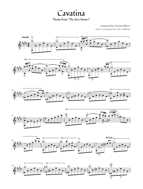 Cavatina - Stanley Myers