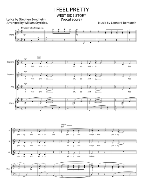 I feel pretty - Leonard Bernstein