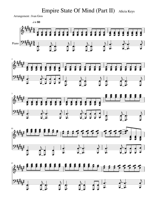 Empire State Of Mind (Alicia Keys)