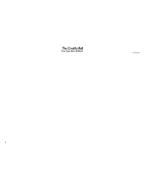 The Credits Roll – Super Mario 3D World (Chrizzy T)