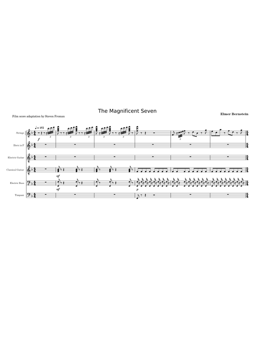 The magnificent seven – Elmer Bernstein The Magnificent Seven