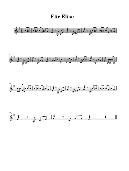 Fur Elise sans gag