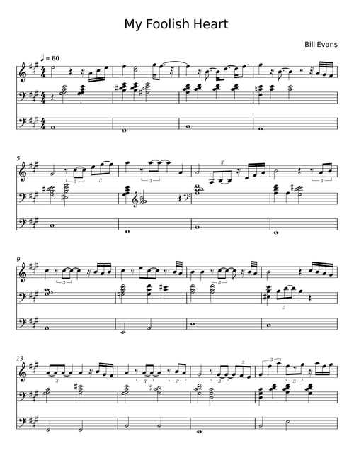 My foolish heart - Bill Evans
