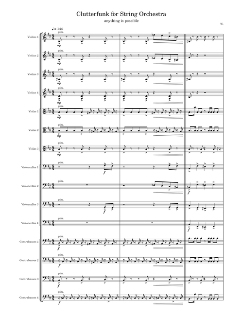 Clutterfunk – Waterflame for String Orchestra