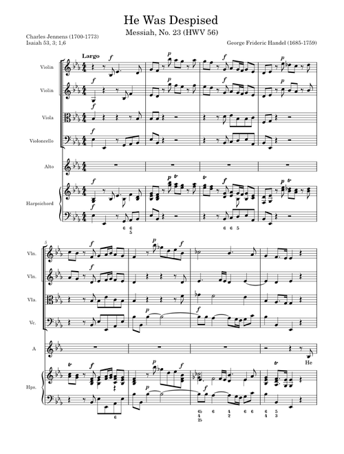 He Was Despised – Georg Friedrich Händel