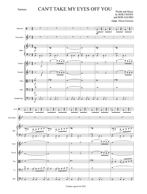 Can't Take My Eyes Off U (Arr. Eliseu Ferreira da Silva) - Bob Gaudio, Bob Crewe, Wai Man Leung (Orchestra)