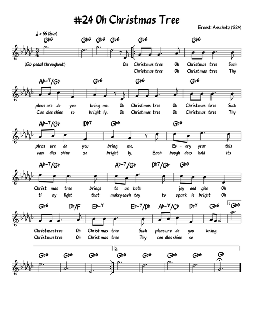 Oh, Christmas Tree (Arr. John Fries) (Lead Sheet - Fake Book)