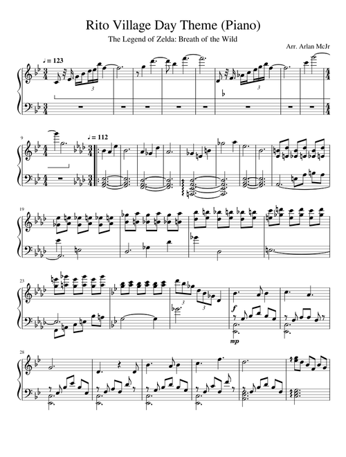 Rito Village Day Theme (Piano)