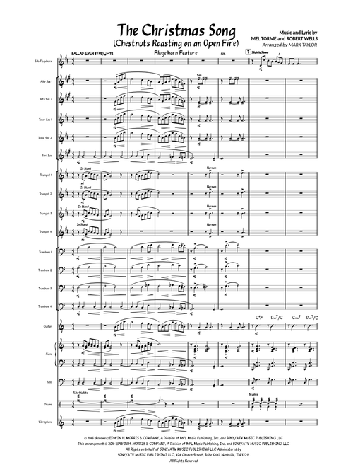 The Christmas Song (Chestnuts Roasting on an Open Fire) – Mel Tormé, Arranged by Mark Taylor
