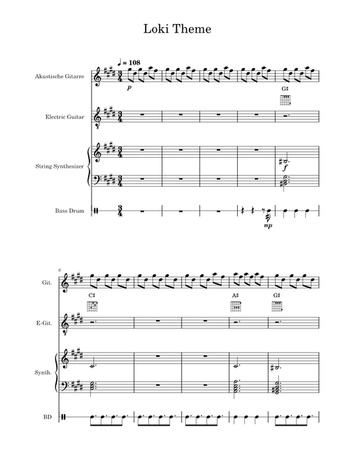 Loki: TVA Theme - Natalie Holst (Arrangement for 2 Guitars and String Synth)