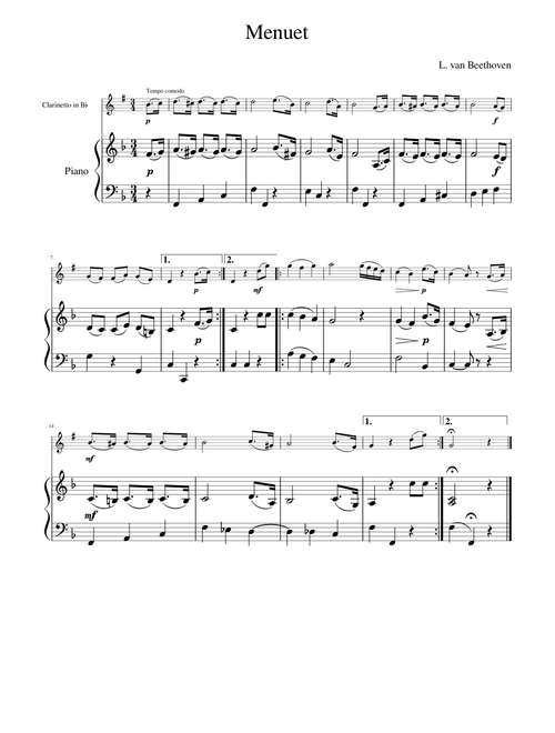L. van Beethoven - Menuet