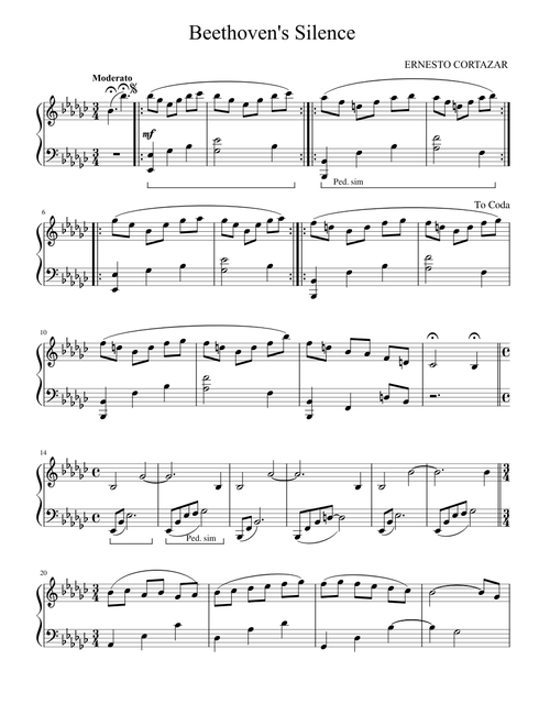 Beethovens Silence - Ernesto Cortazar