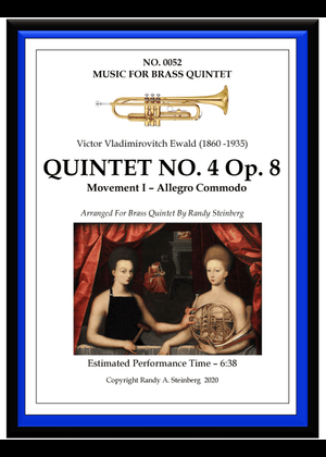Brass Quintet No.1, Op.5 – Victor Ewald Sheet Music for Trombone