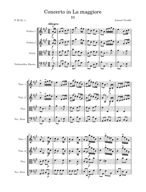 Vivaldi Concerto RV 158 Mvt 03