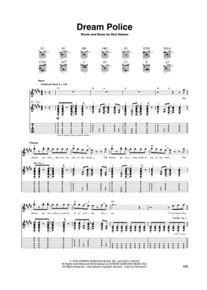 Play Official version of Dream police Sheet Music by Cheap Trick Play Official version of Dream police Sheet Music by Cheap Trick