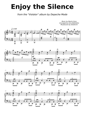 Free Depeche Mode sheet music | Download PDF or print on MuseScore.com