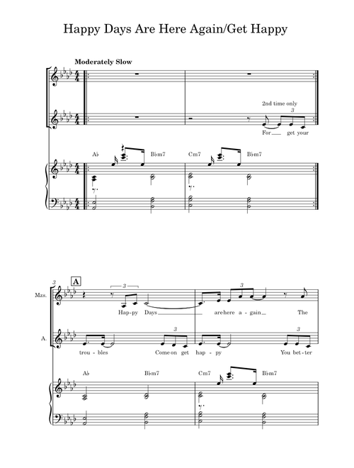 Happy Days Are Here Again / Get Happy – Judy Garland and Barbra Streisand