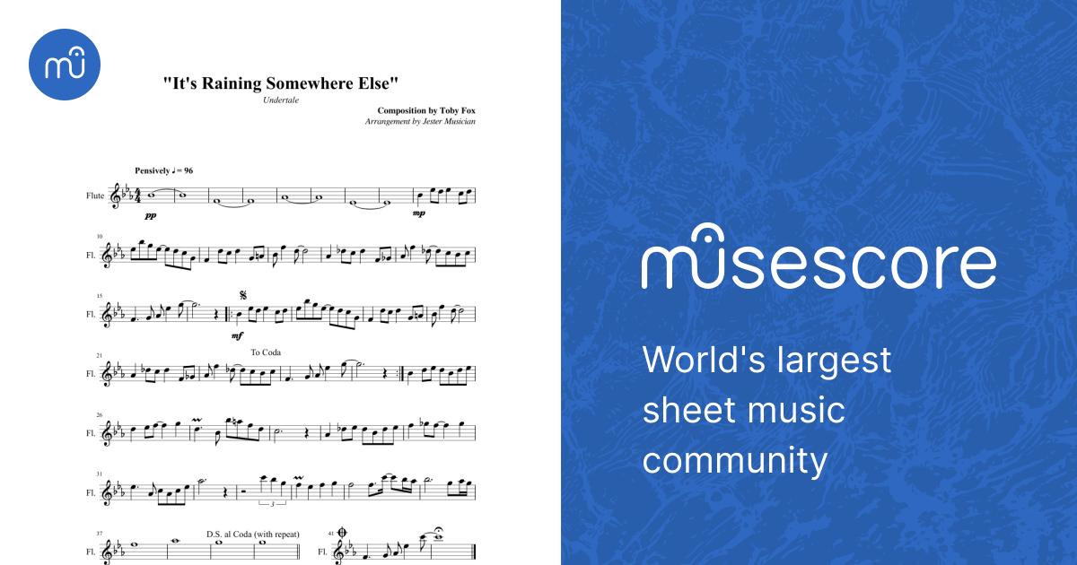 It's Raining Flute Guide.pdf It's Raining Somewhere Else - flute Sheet Music for Flute (Solo ...