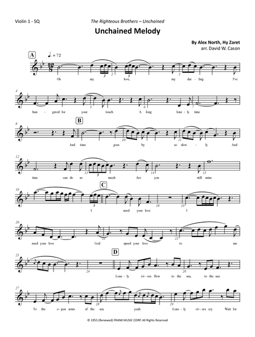 Unchained Melody (Arr. David W. Cason) - The Righteous Brothers (String Quartet)