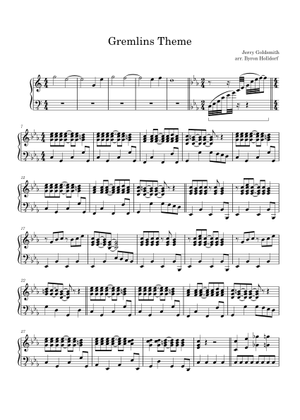 The Gremlin Rag – Jerry Goldsmith GREMLINS Sheet Music for Trombone ...