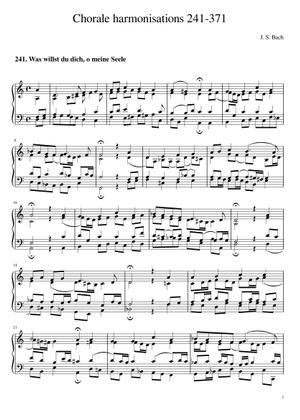 Bach's chorale harmonisations 1-120 (Breitkopf numbering, no text