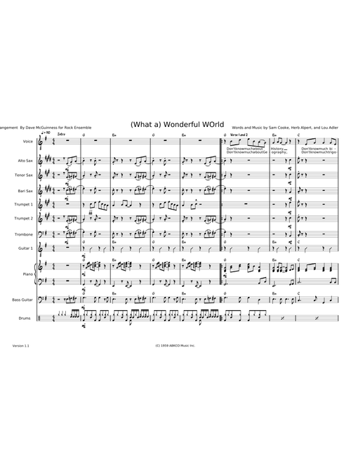 What a wonderful world – Sam Cooke