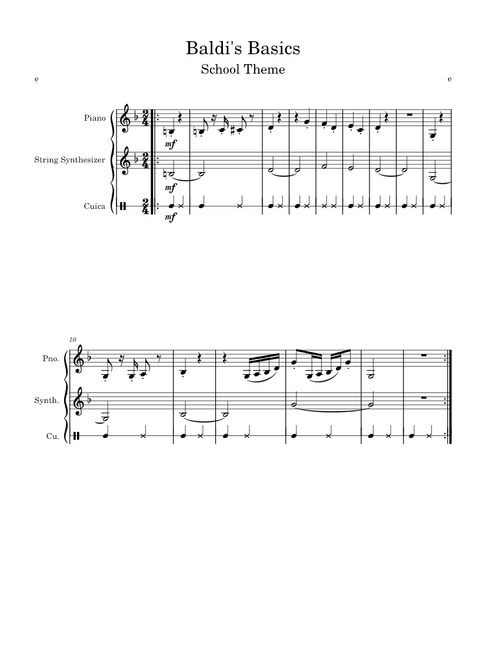 Baldi's Basics – Main Theme