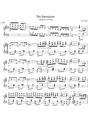 The Entertainer (VERY EASY PIANO) [Scott Joplin] By Scott Joplin - Easy Piano - Beginning Digital Sheet Music | Sheet Music Plus