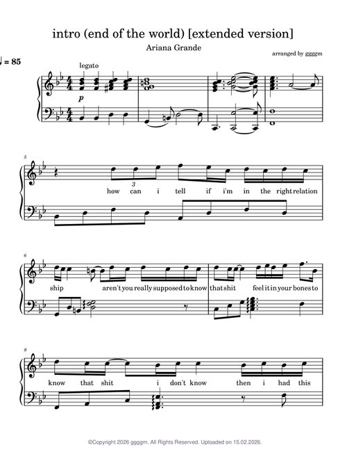 intro (end of the world)[extended] – Ariana Grande