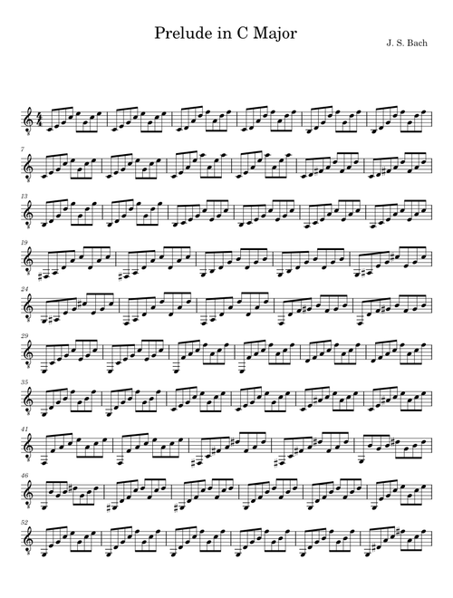 Prelude In C Major - J S Bach, G F Handel, W A Mozart